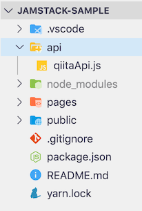 apiフォルダ